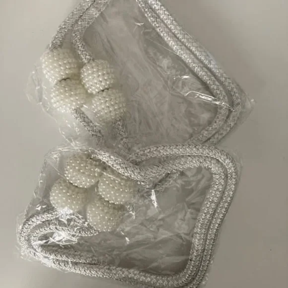 Set of 4 magnetic curtain tiebacks - Pearl Design - Picture 3 of 7